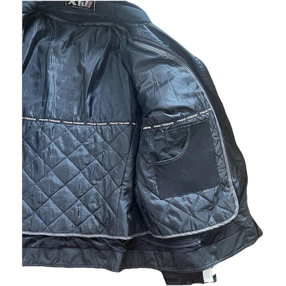 Frank Thomas XTi II Hyper Tec Armored Padded Motorcycle Jacket W/ Zip Out Liner - Picture 9 of 12